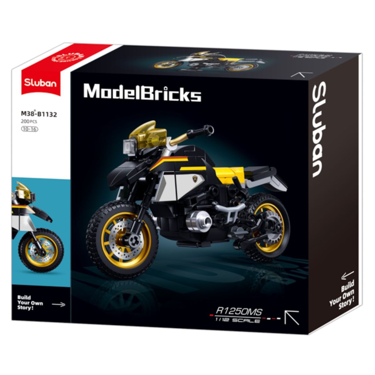 SLUBAN - Auto Moto Motocicleta BM WR1250 compatible Lego