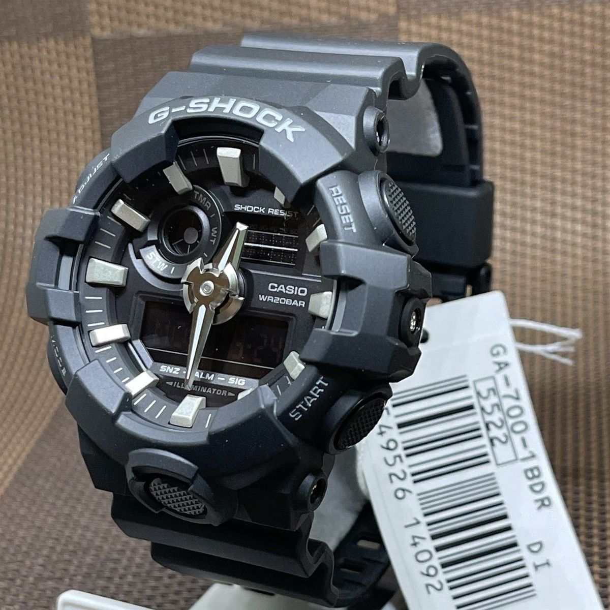 CASIO - RELOJ CASIO GSHOCK GA700-1B HOMBRE SUMERGIBLE 200M