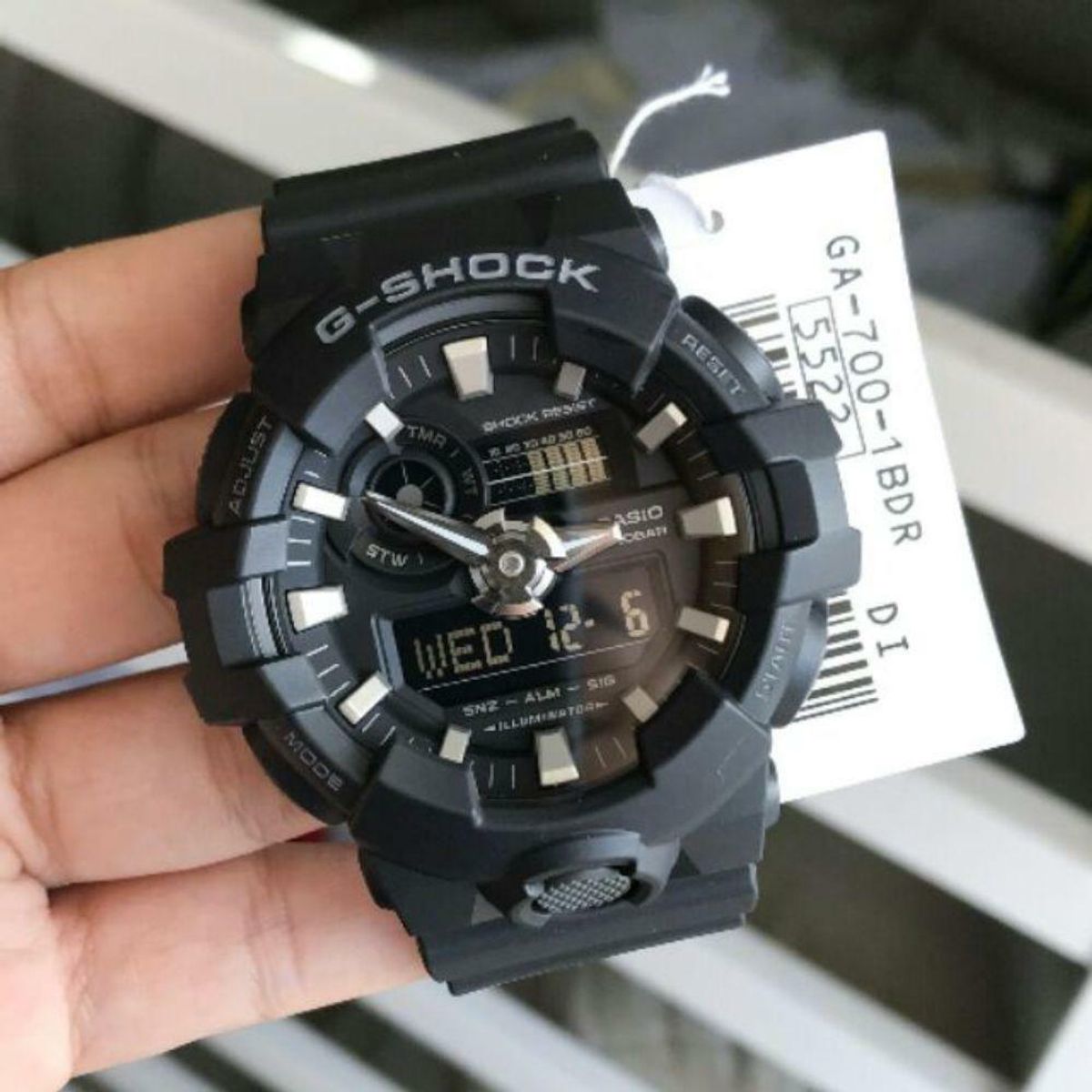 CASIO - RELOJ CASIO GSHOCK GA700-1B HOMBRE SUMERGIBLE 200M