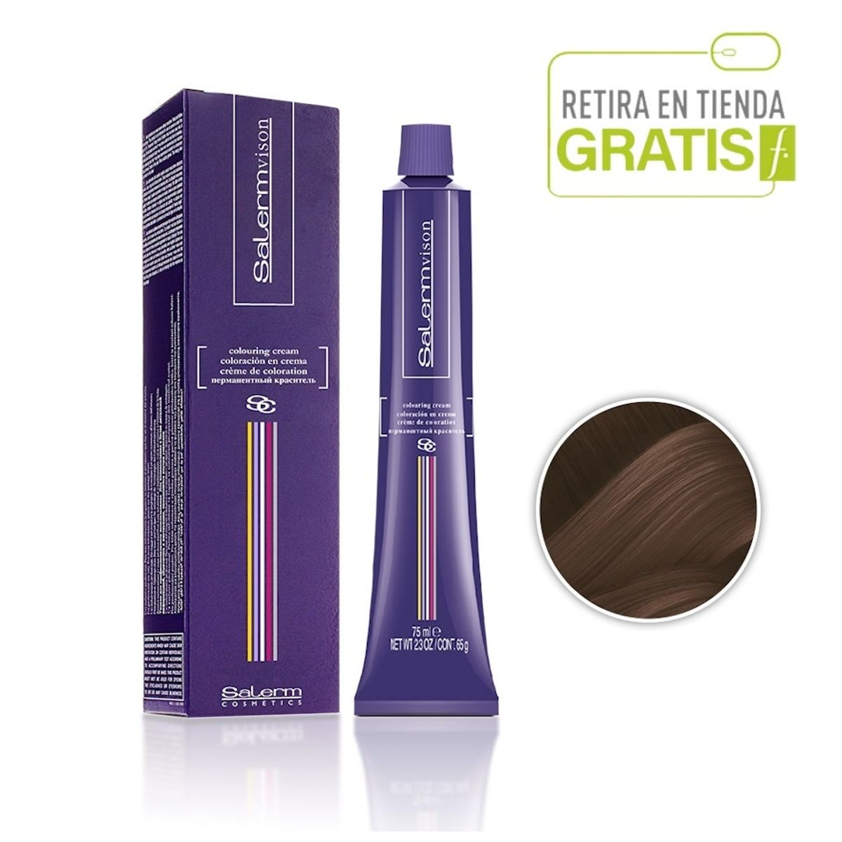 SALERM - SALERM Tintura SalermVision 4.772 Castaño Marrón Intenso Perlado