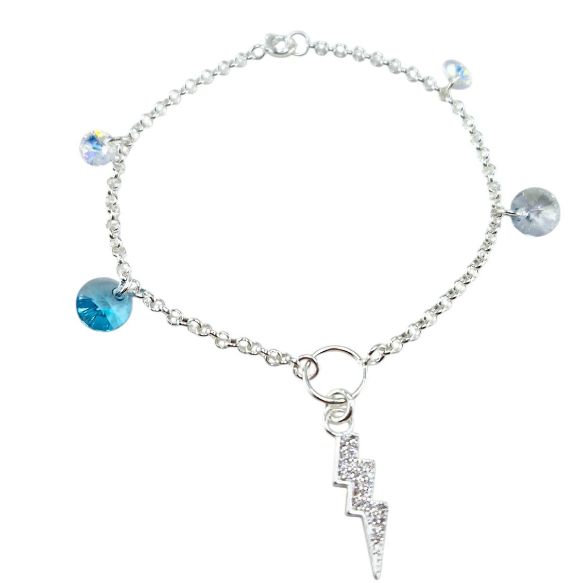 JOYAS MONTERO - Pulsera Fortaleza Plata 925  creado con cristales de Swarovski®