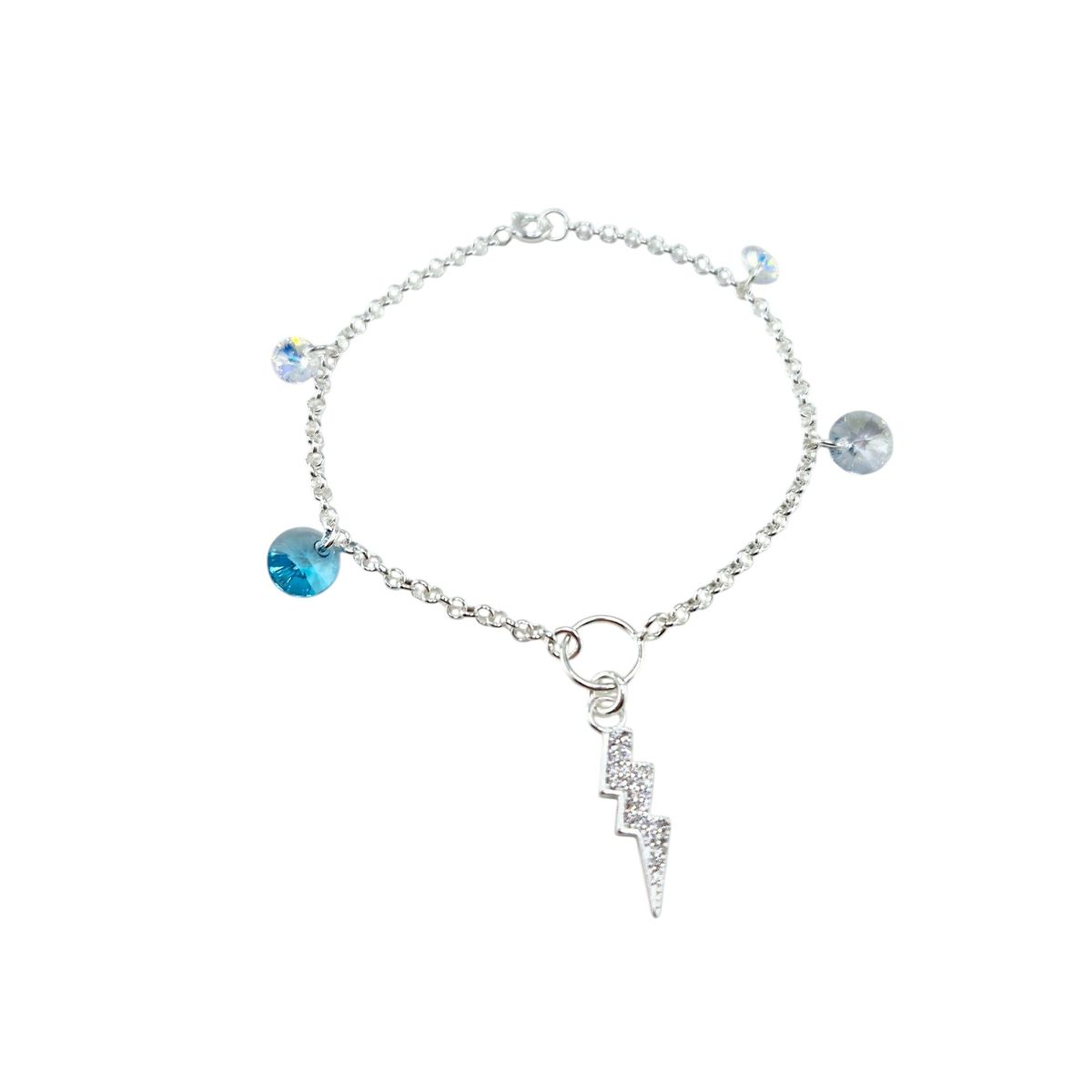 JOYAS MONTERO - Pulsera Fortaleza Plata 925  creado con cristales de Swarovski®