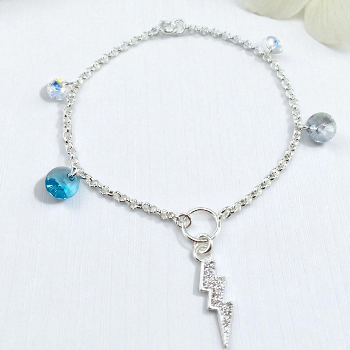 JOYAS MONTERO - Pulsera Fortaleza Plata 925  creado con cristales de Swarovski®