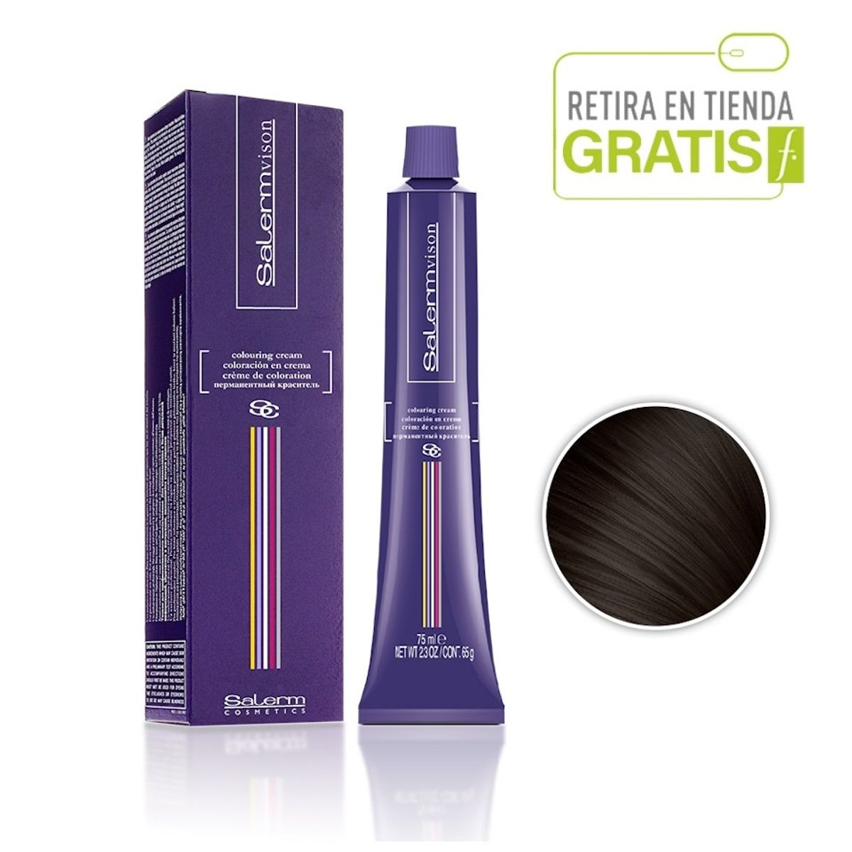 SALERM - SALERM Tintura SalermVision 5.1 Castaño Claro Ceniza