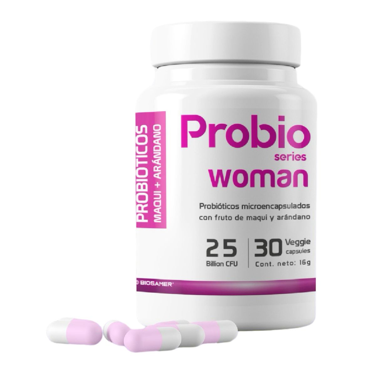 BIOSAMER - Probiótico Woman 25 Billones 30 Cápsulas
