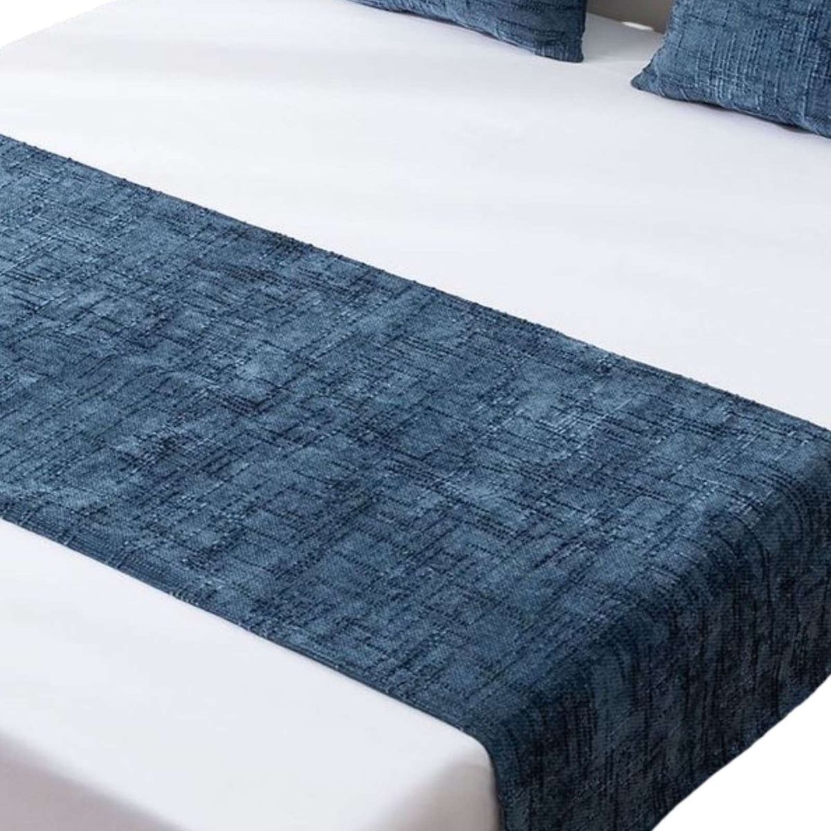 GENERICO - PIECERA MAS 2 FUNDAS MODELO CHENILLE AZUL