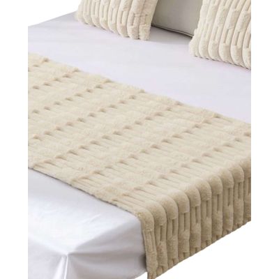 Imagen 2 del producto PIECERA MAS 2 FUNDAS DISEÑO BAMBU BEIGE