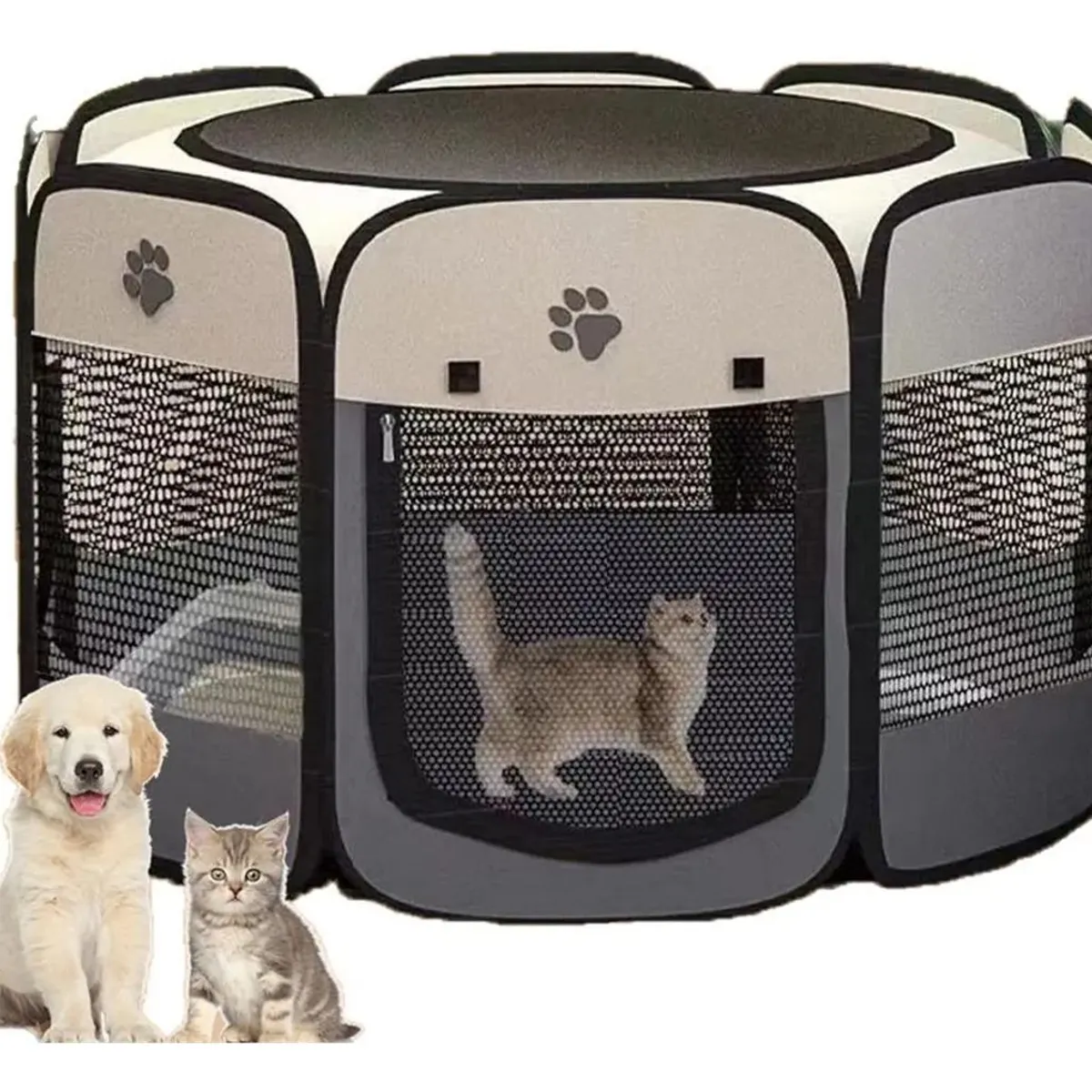 SHOP EHOME BAG - Corral Tienda Para Mascotas Portatil Perro Gato GRIS