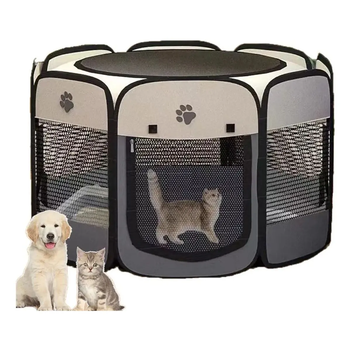 SHOP EHOME BAG - Corral Tienda Para Mascotas Portatil Perro Gato GRIS