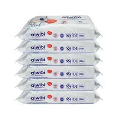 AIWIBI - 6 Paquete Toallitas Húmedas 99.91% Agua Pura