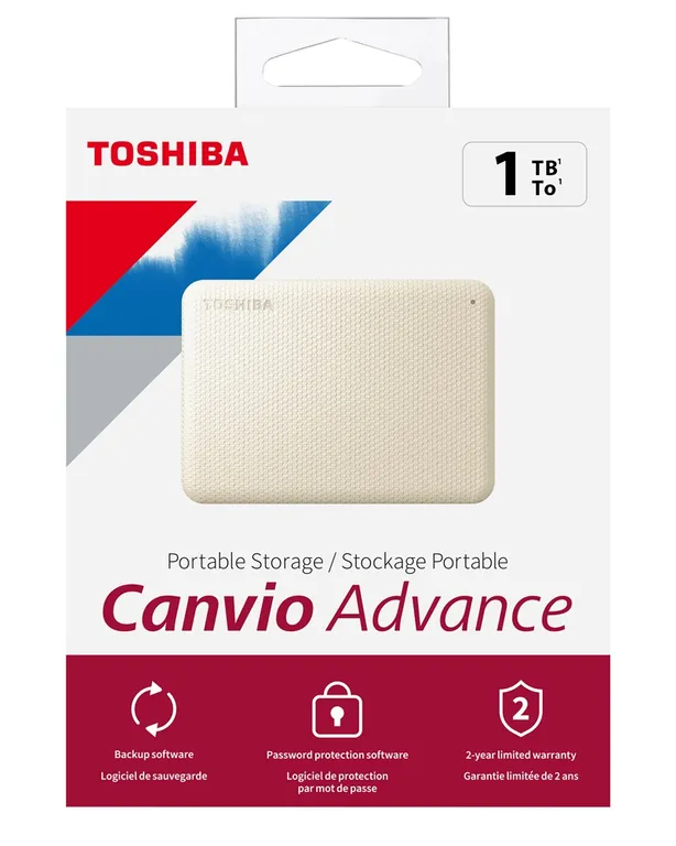 Disco Duro Externo 1TB Canvio Advance Blanco