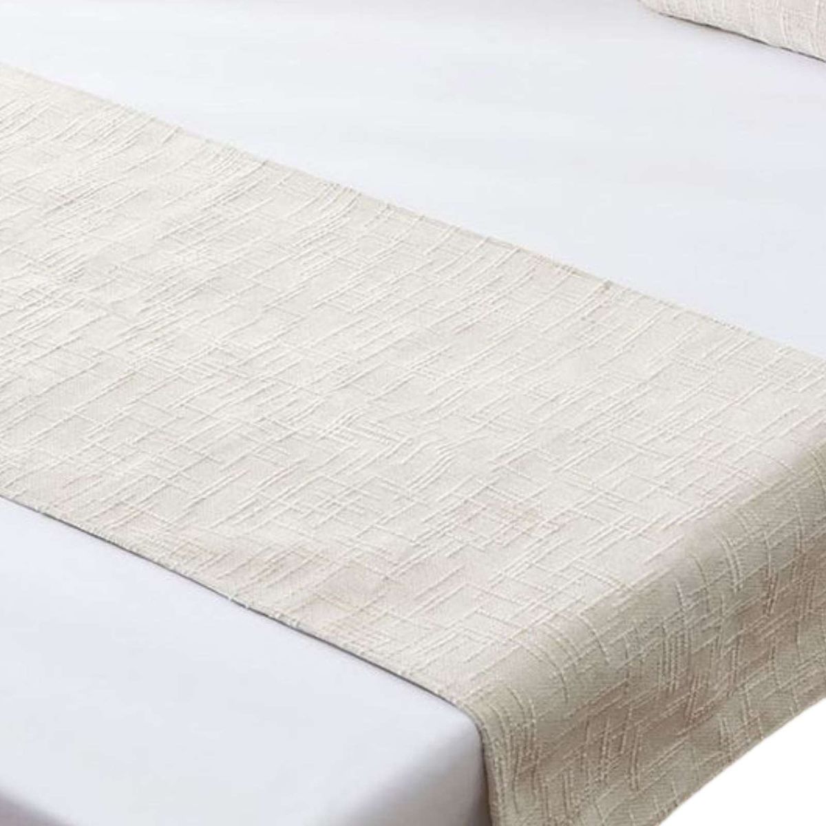 GENERICO - PIECERA SIN FUNDAS MODELO CHENILLE BEIGE CLARO