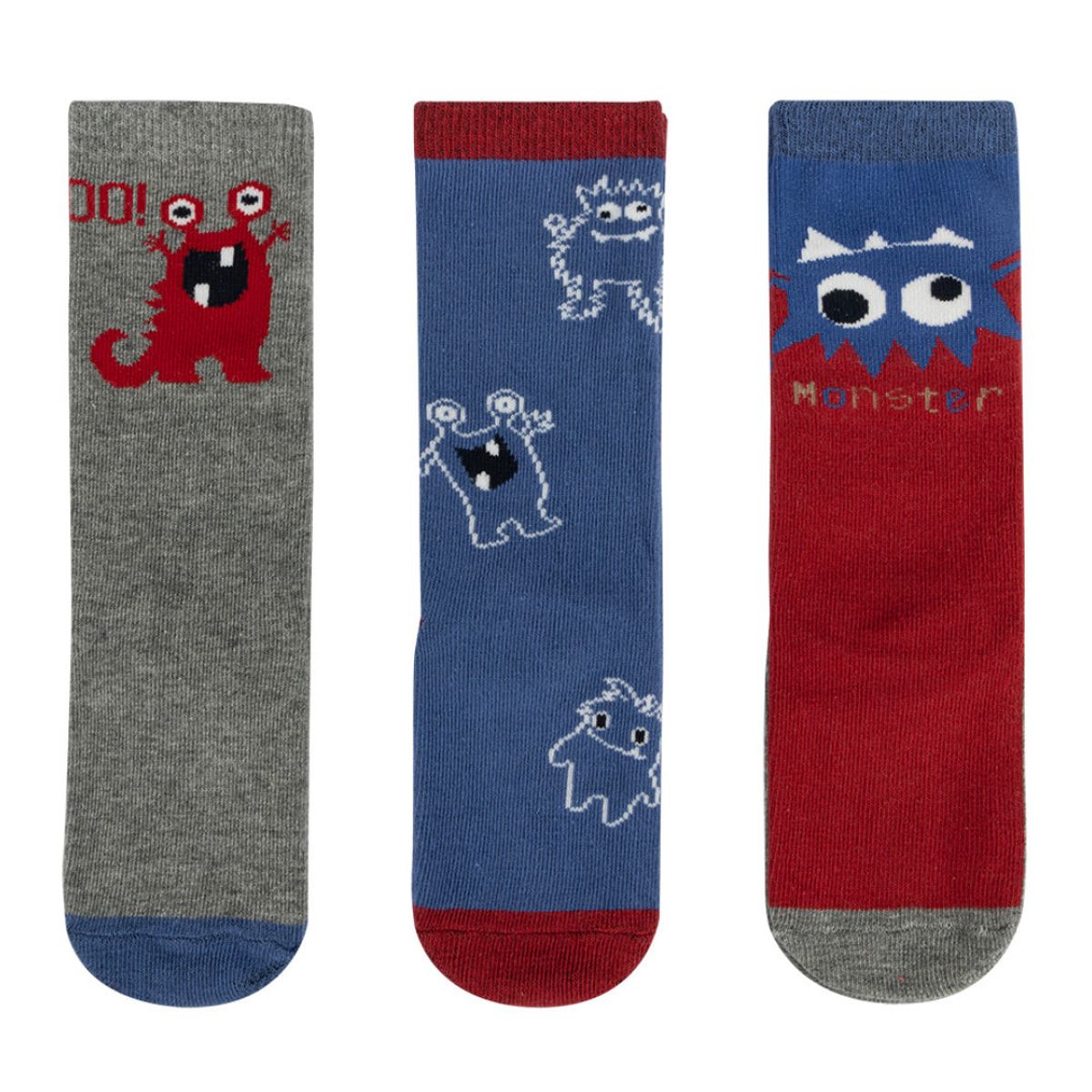 INFANTI - Tripack Calcetines INFANTI Funny Monsters