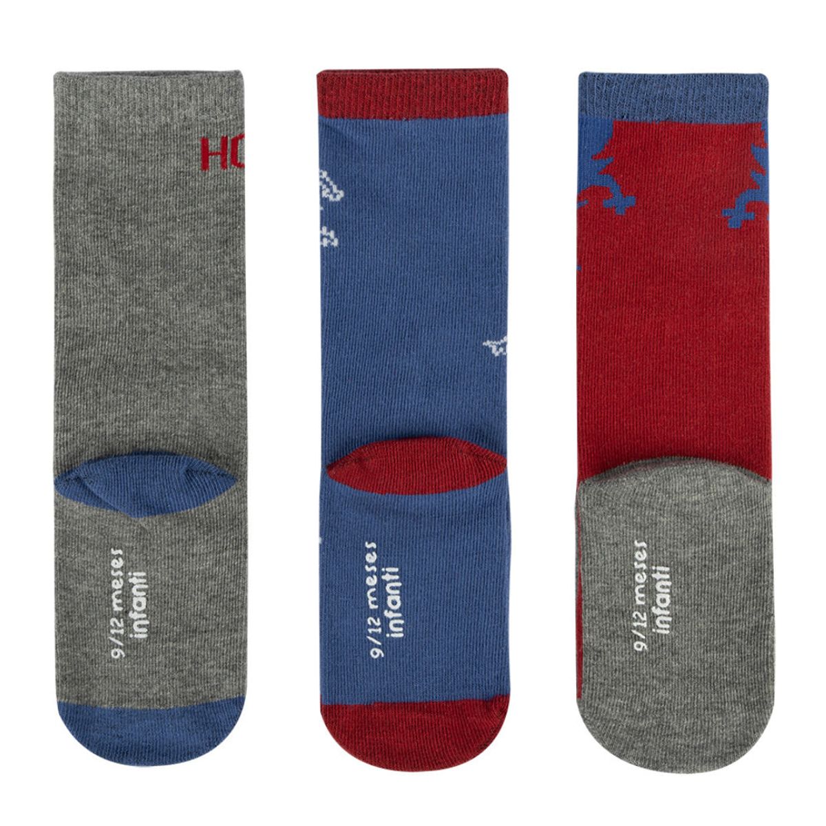INFANTI - Tripack Calcetines INFANTI Funny Monsters