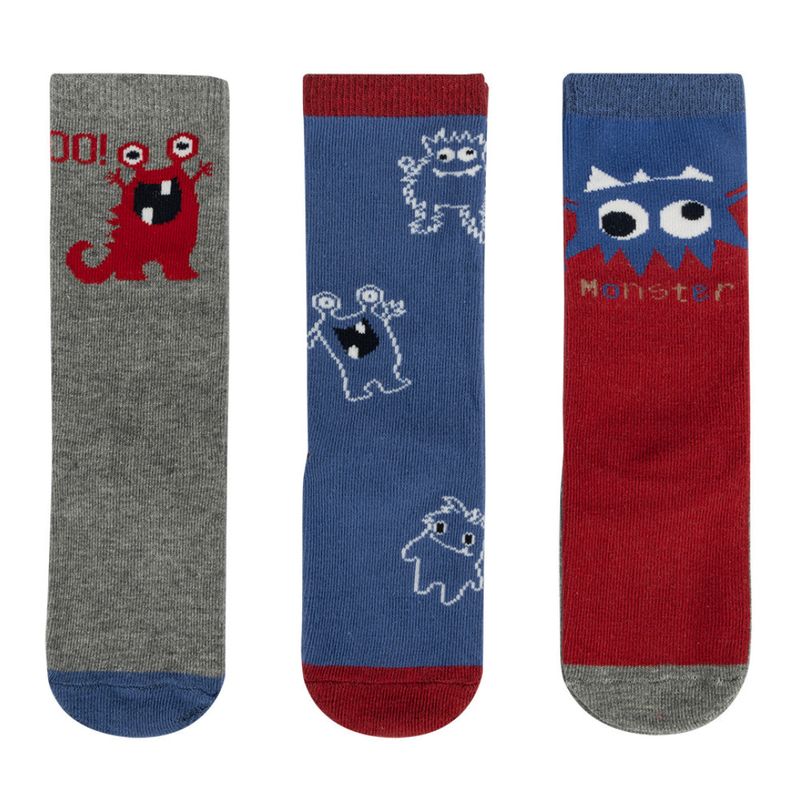 INFANTI - Tripack Calcetines INFANTI Funny Monsters
