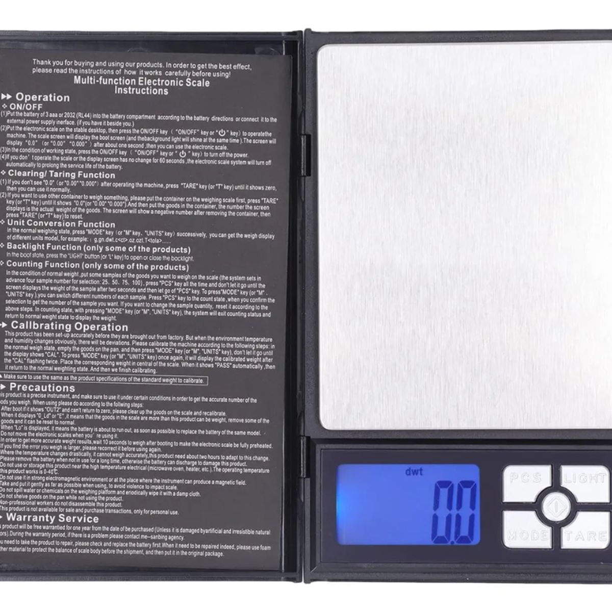 GENERICO - Pesa Gramera Digital 001g - 500g Balanza Digital Precisión