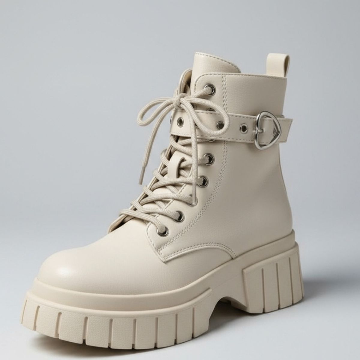 SNOOPY - Botines  Mujer  color Beige  con Plataforma M510