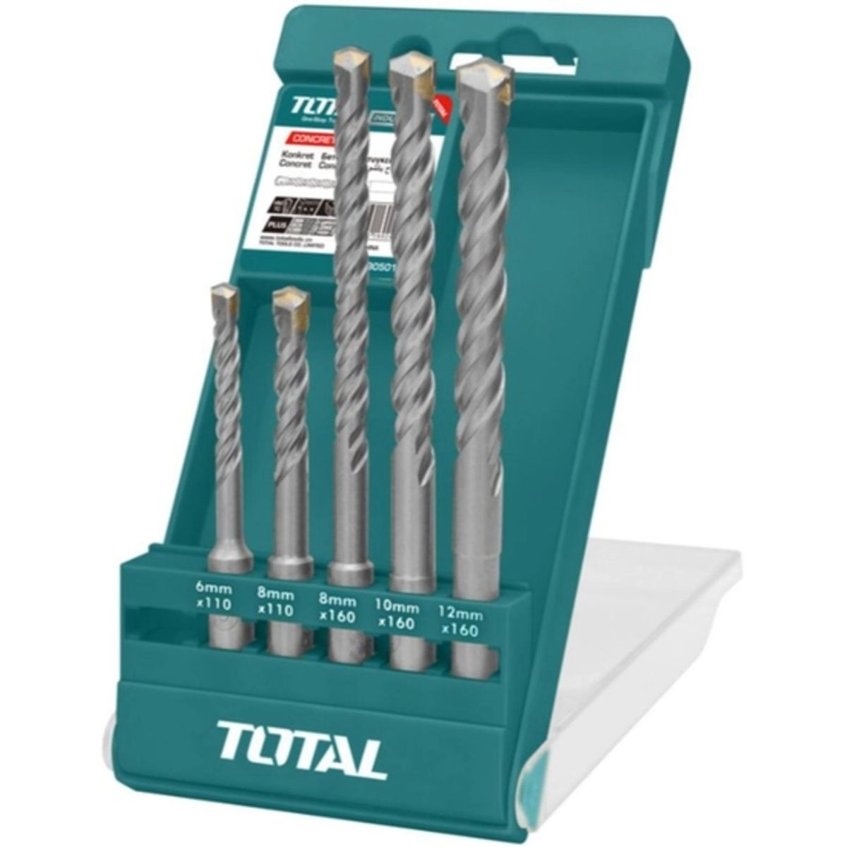 TOTAL TOOLS - Set De Mechas Sds Plus Rotomartillo 5 Piezas
