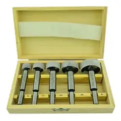 MAKAWA - Kit Set Juego De Brocas Fortsner Para Madera 5 Piezas