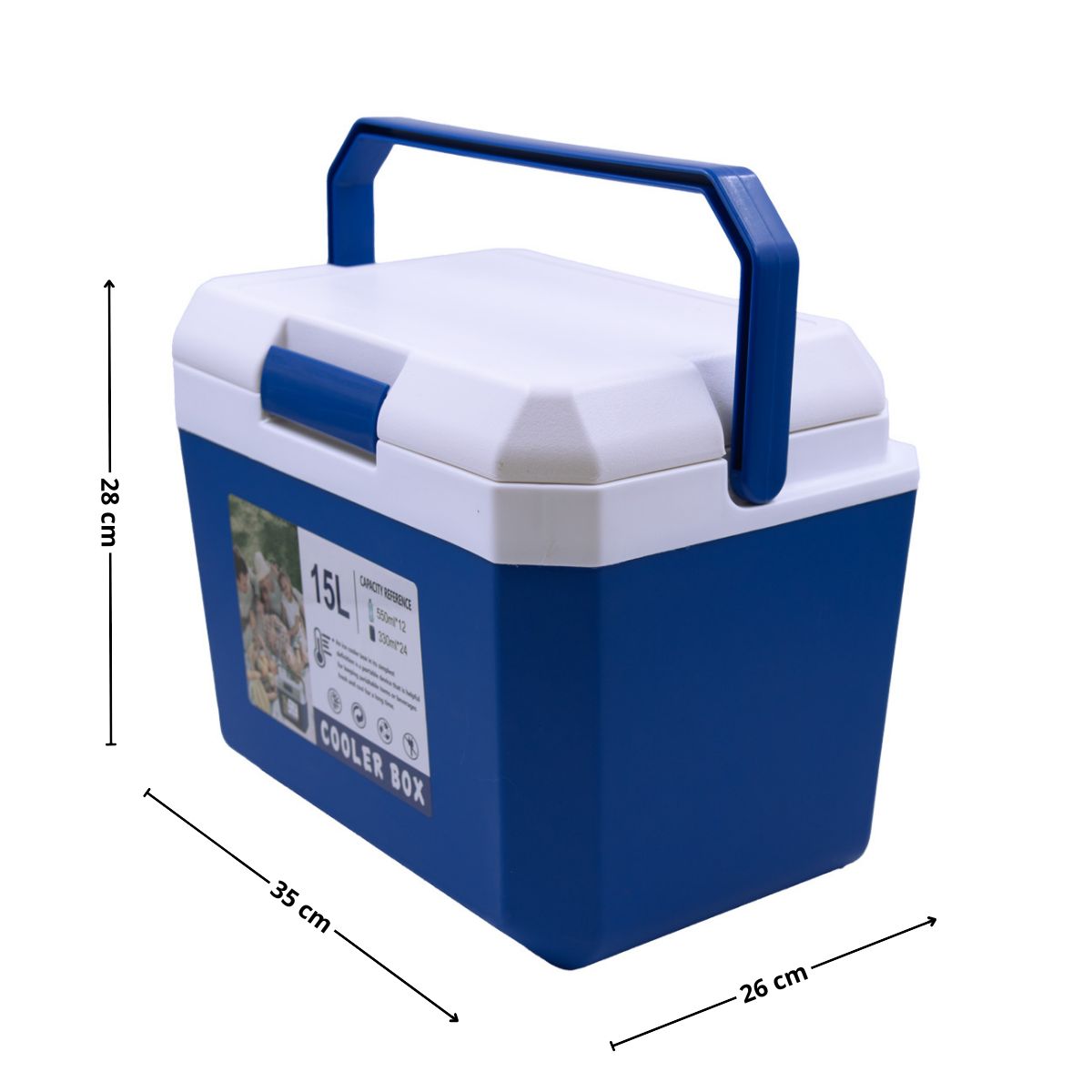GENERICO - Cooler 15 litros azul
