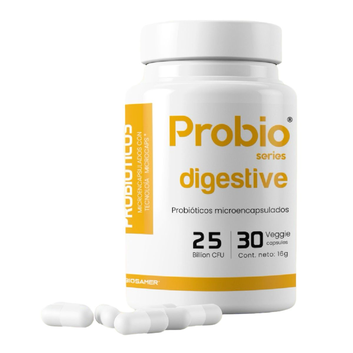 BIOSAMER - Pack 3 Probiótico Digestivo 25 Billones 30 Cápsulas