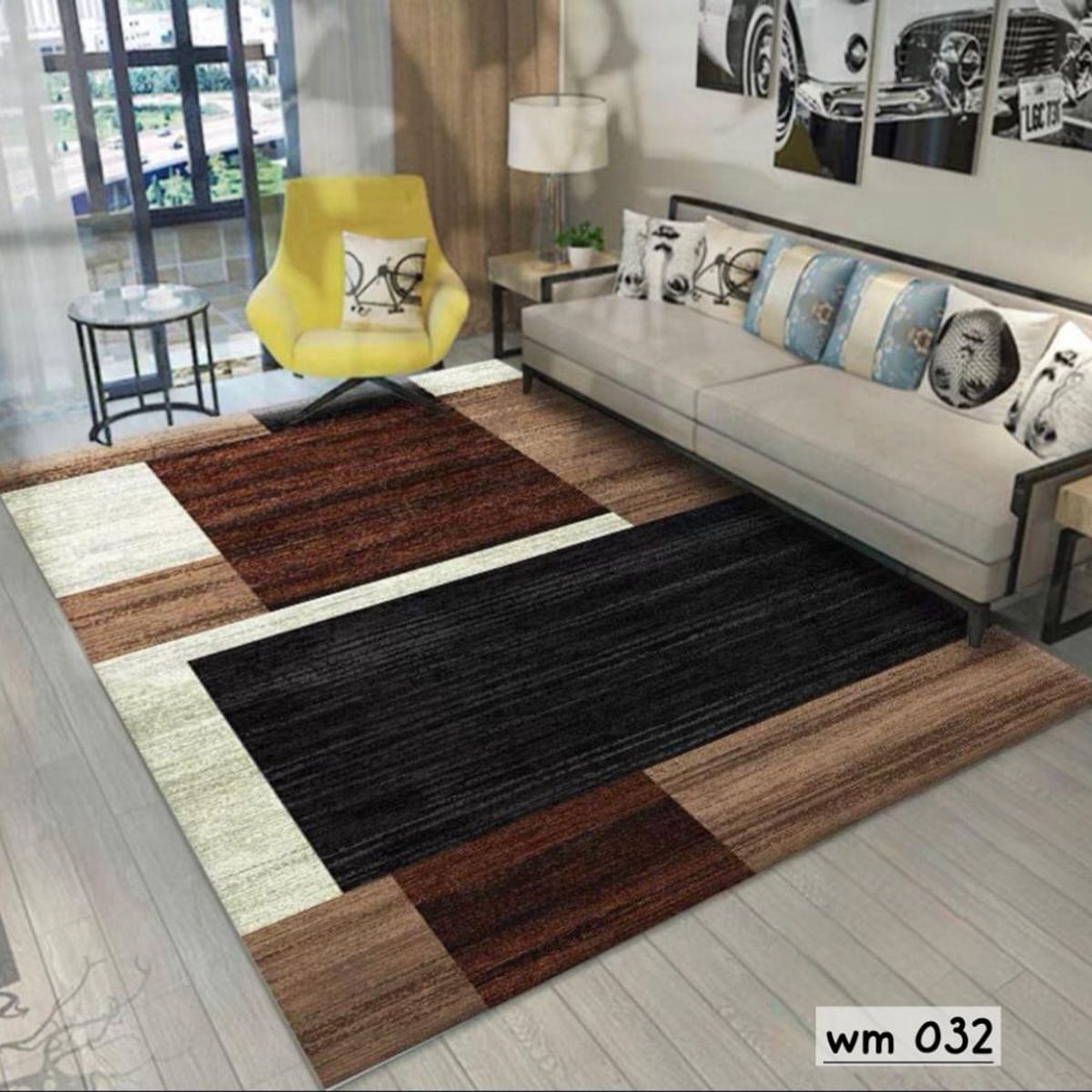 GENERICO - ALFOMBRA PARA LIVING ANTIDESLIZANTE CON DISEÑOS 3D ESPECTACULARES