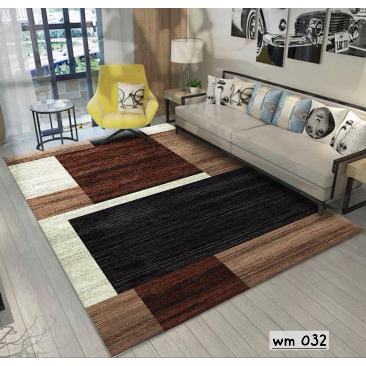 GENERICO - ALFOMBRA PARA LIVING ANTIDESLIZANTE CON DISEÑOS 3D ESPECTACULARES