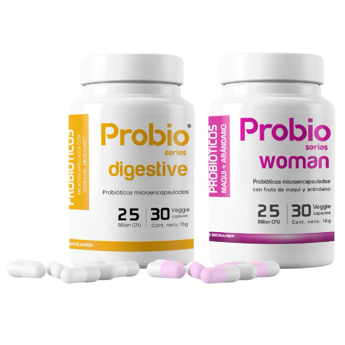 BIOSAMER - Probiótico 25 Billones Digestivo + Woman