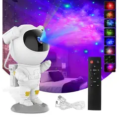 GENERICO - Proyector Lámpara Galaxia Astronauta Espanta Cuco