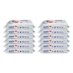 AIWIBI - 12 Paquete Toallitas Húmedas 99.91% Agua Pura