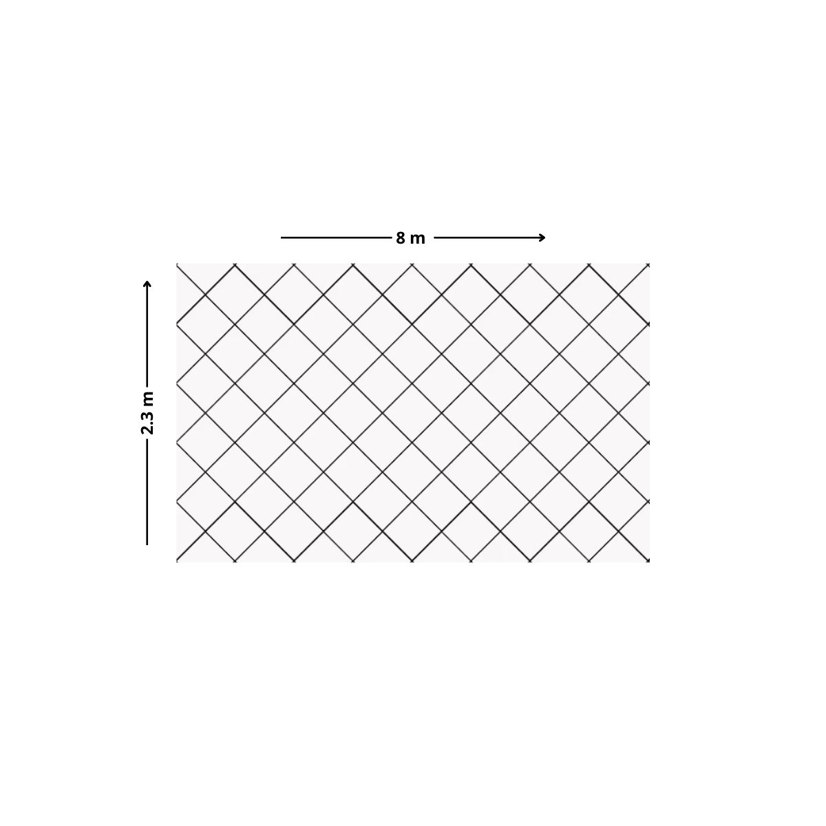 VECTOR - Malla balcón ventanas 0.9mmx2.3x8.0mt Vector