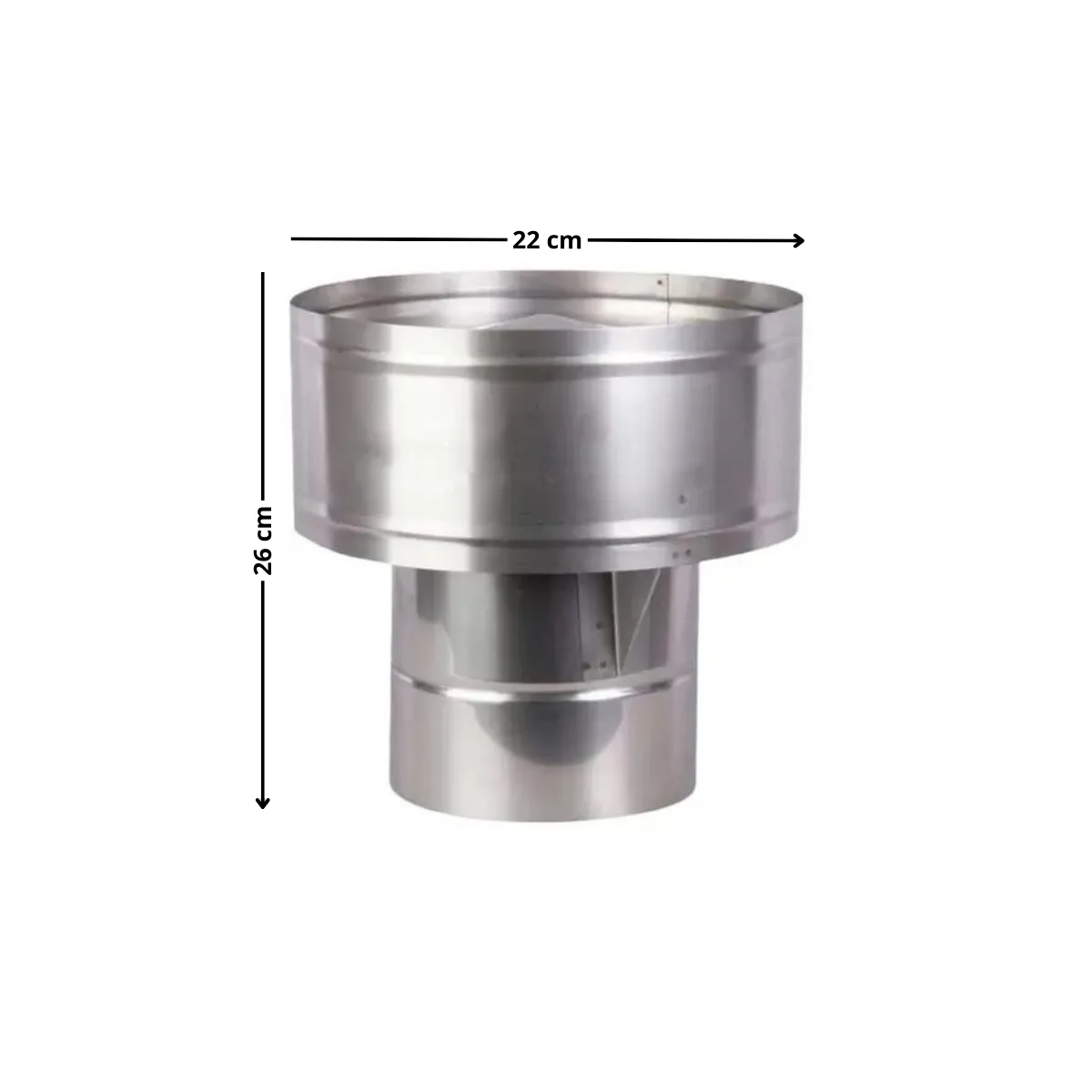 GENERICO - Gorro Acero Inoxidable 6 Para Combustión Lenta