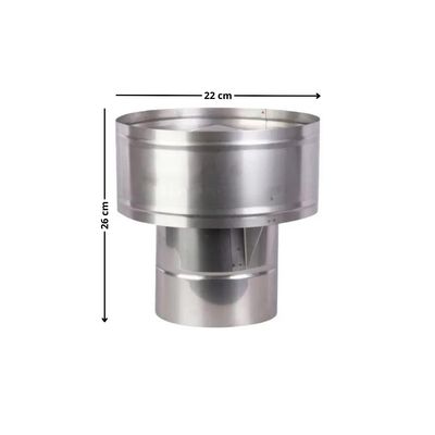 Imagen 2 del producto Gorro Acero Inoxidable 6 Para Combustión Lenta