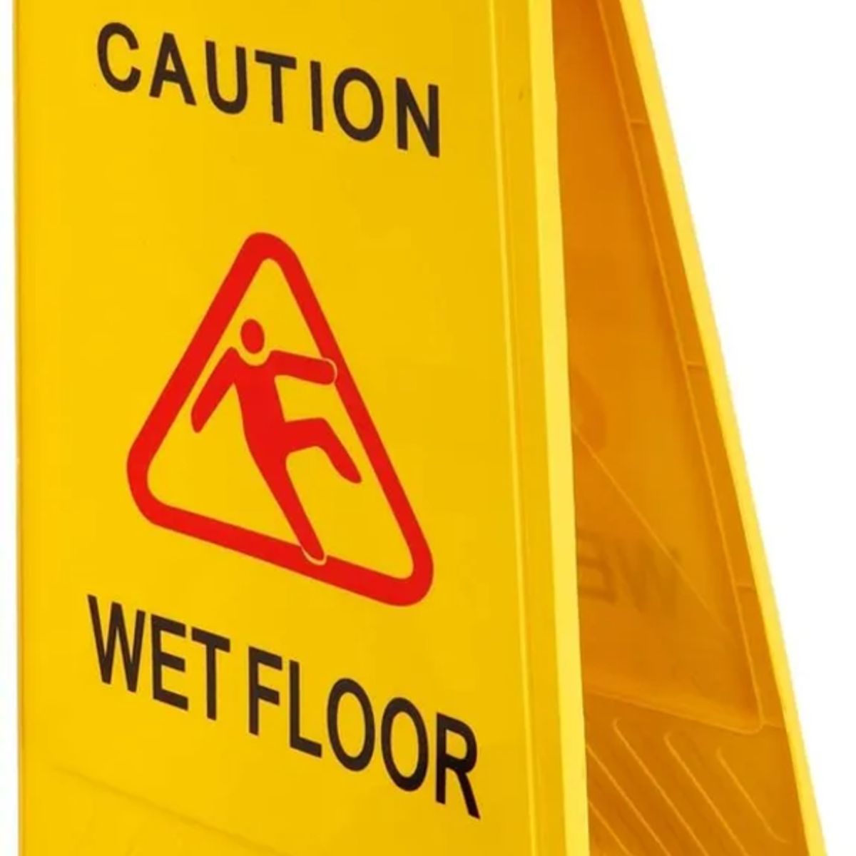 GENERICO - Señalética Cartel Plegable Piso Mojado Amarillo