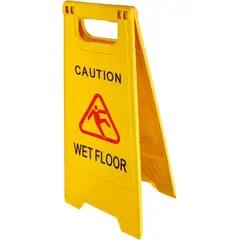 GENERICO - Señalética Cartel Plegable Piso Mojado Amarillo