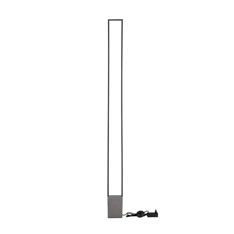 BOSCO - LAMPARA DE PIE BASE CEMENTO NEGRO LED 24W 3000K