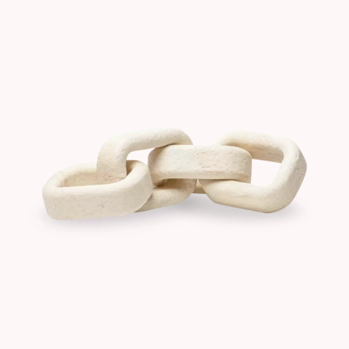 SANTU HOME & DECO - Eslabones Decorativos Adorno Cadena Beige