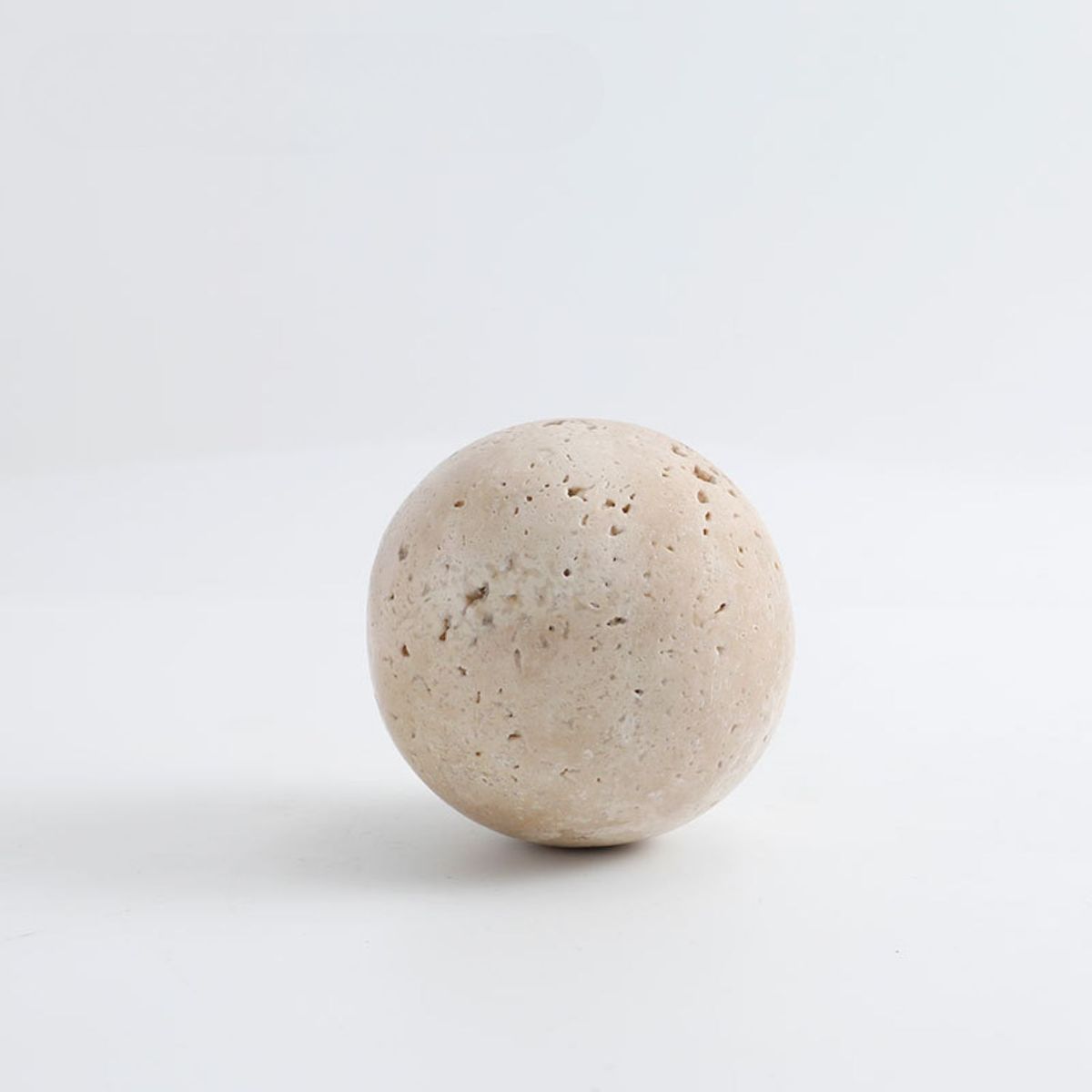 SANTU HOME & DECO - Esfera Orbis Piedra Travertino Figura Decorativa