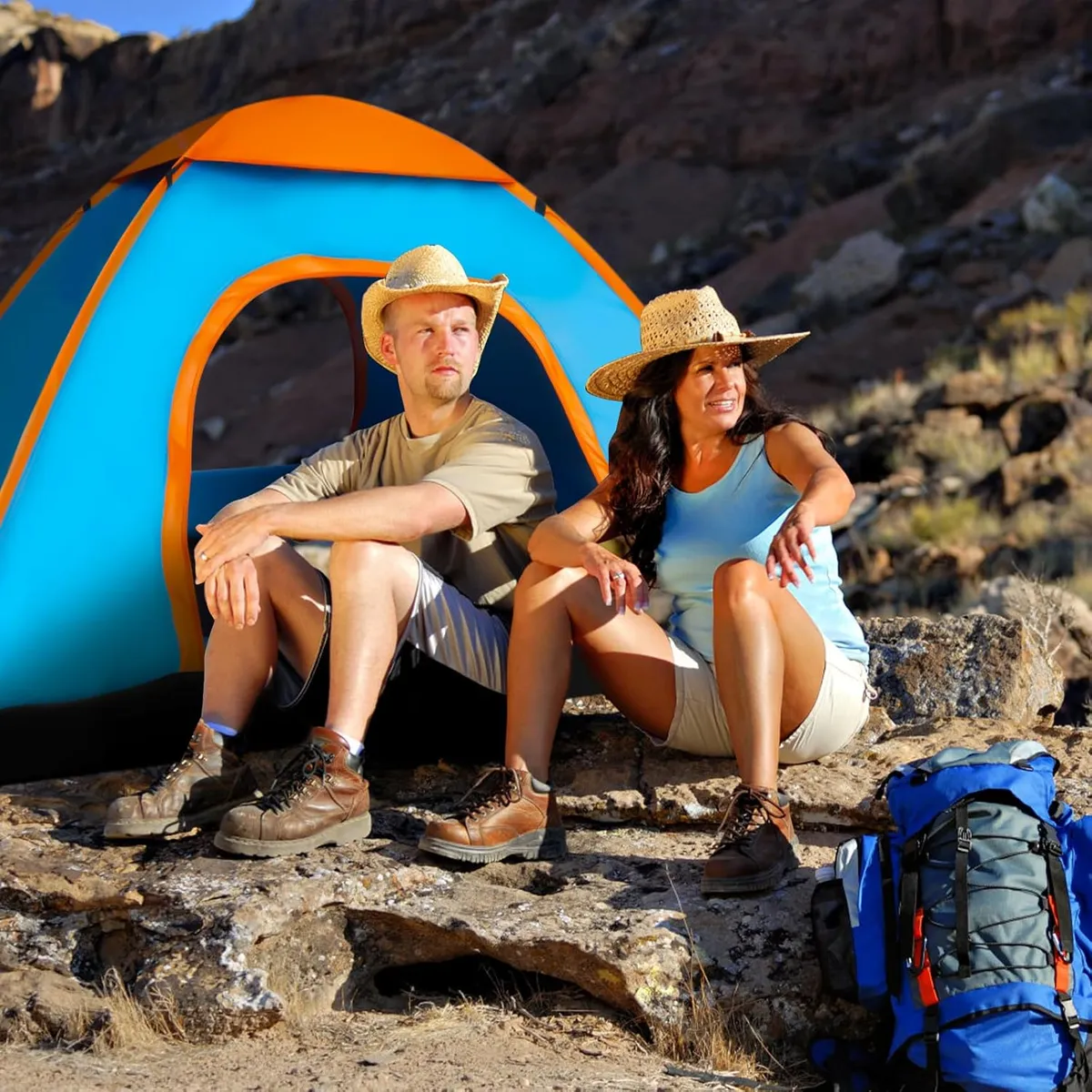 GENERICO - Carpa 3 Personas De Camping Manual Playa Montaña