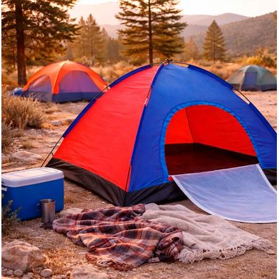 Imagen 2 del producto Carpa 3 Personas De Camping Manual Playa Montaña