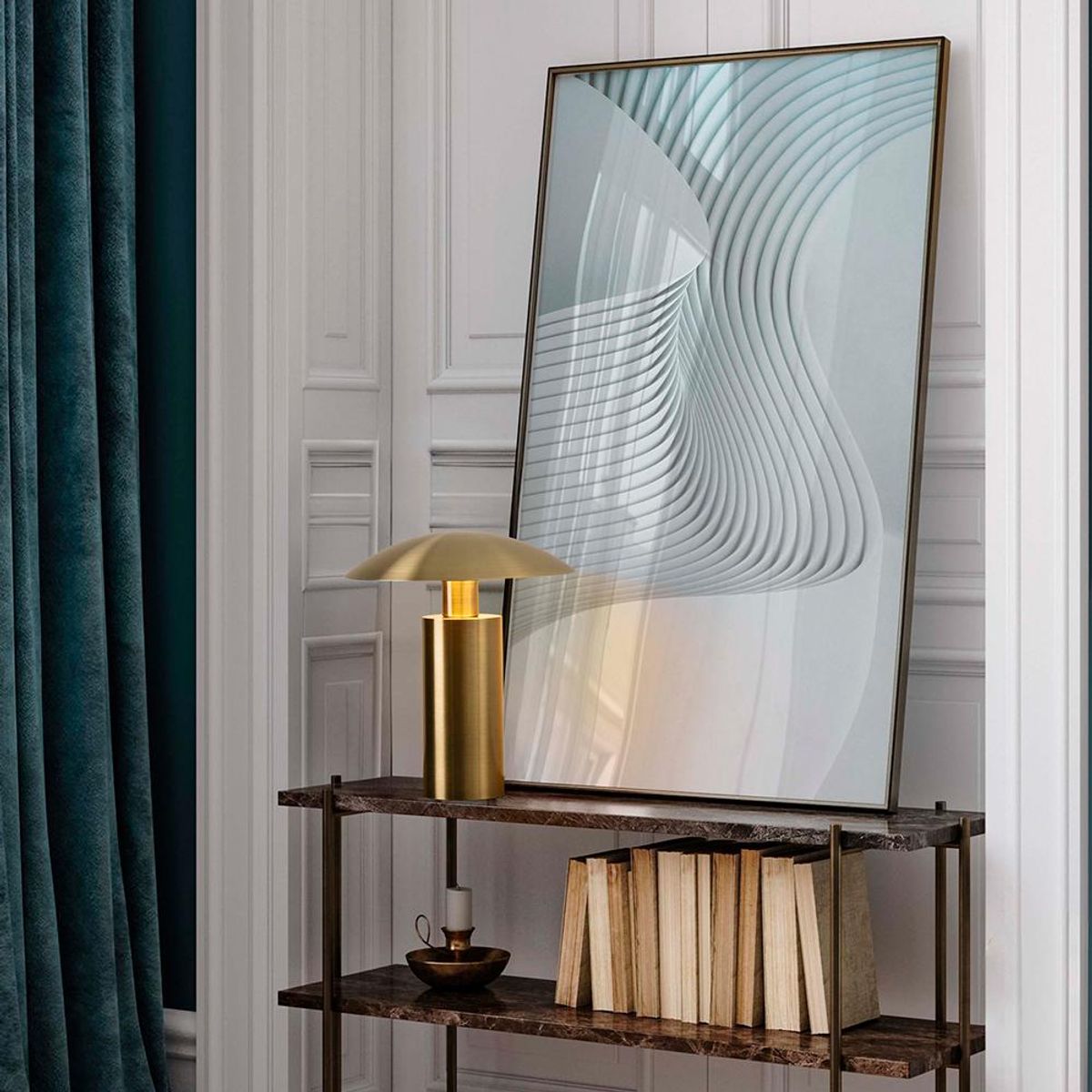 BOSCO - LAMPARA DE MESA KARPOS DORADO MATE LED 5W 3000K