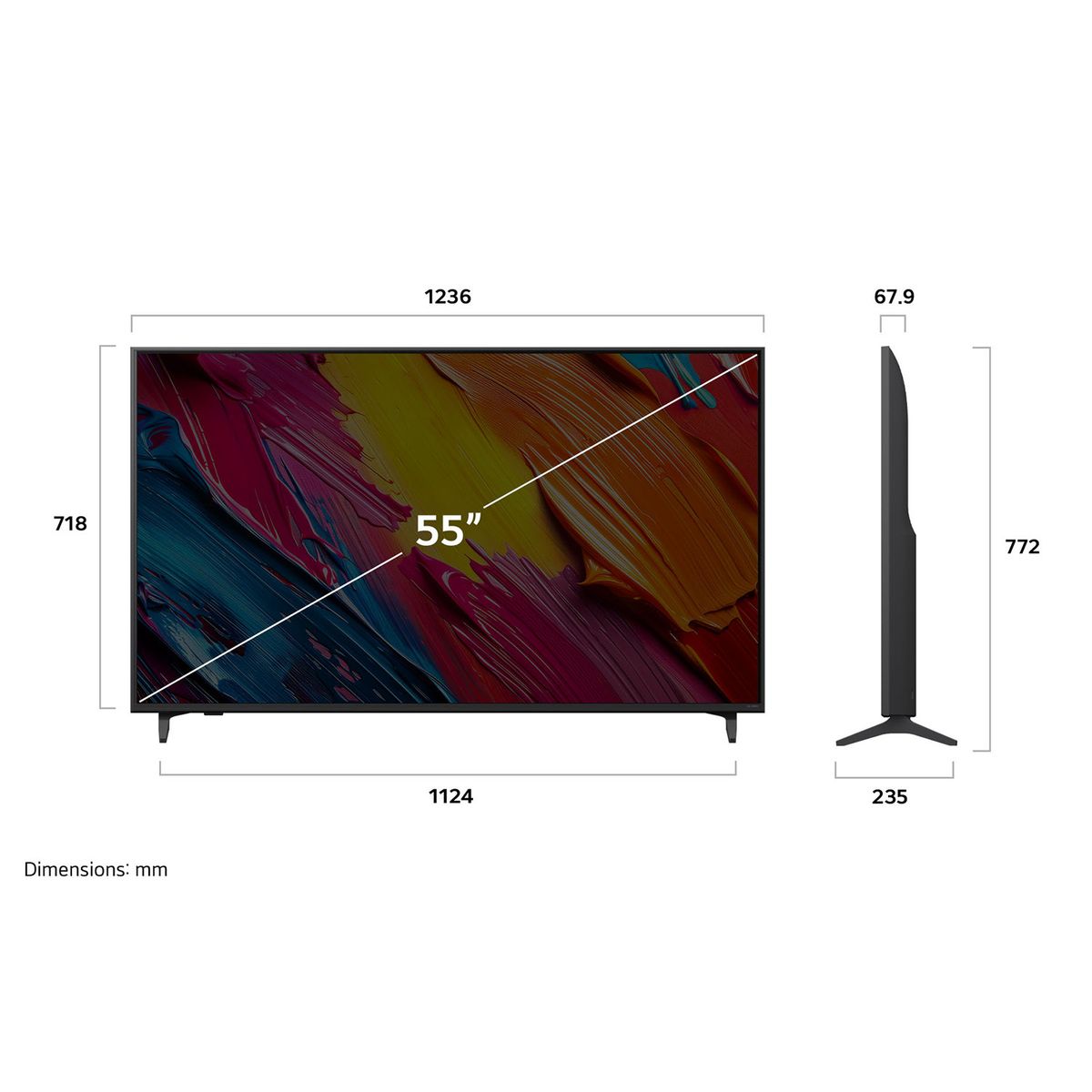LG - Televisor QNED 55 Smart TV 4K UHD 55QNED70ASA 2025 + Magic Remote LG