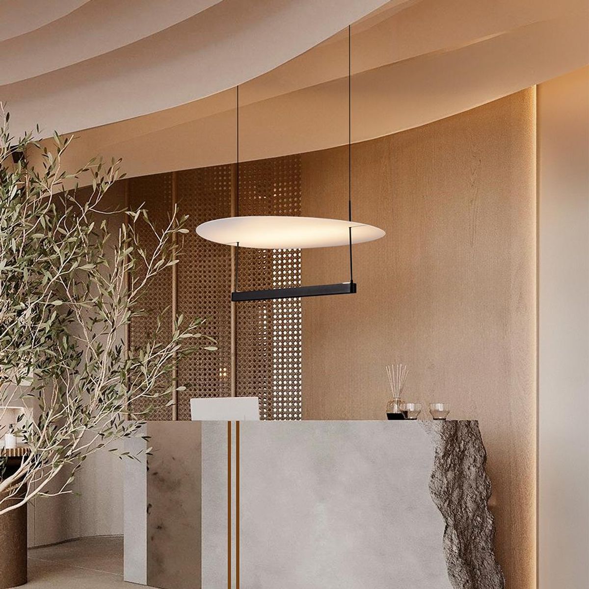 BOSCO - LAMPARA COLGANTE DIONA LED Ø60cm LED 40W 3000K