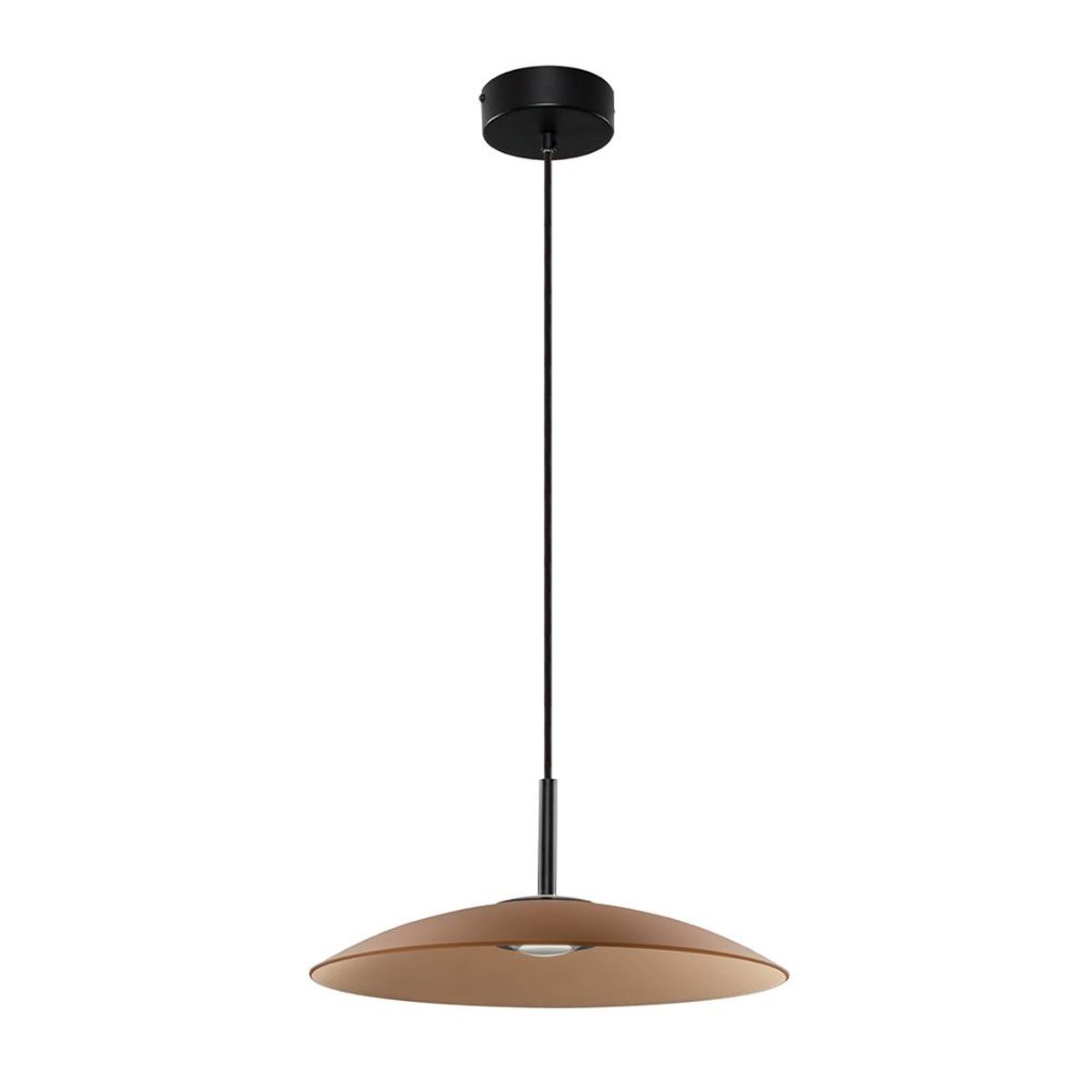 BOSCO - LAMPARA COLGANTE VIDRIO POLIFEMO CAFÉ Ø40cm LED 12W 3000K