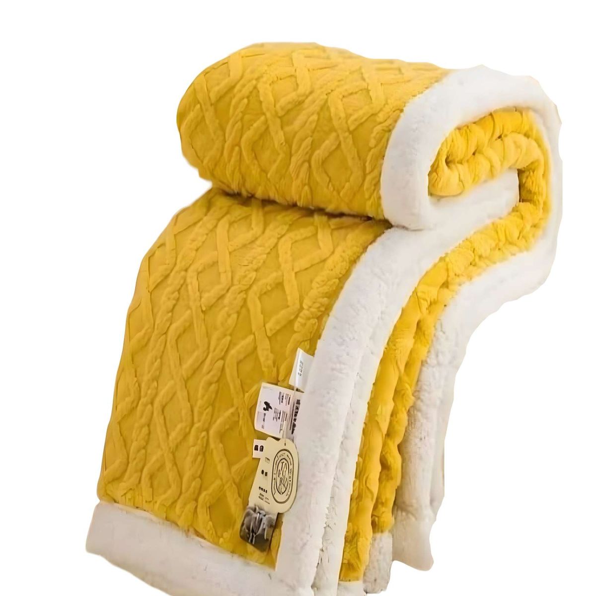 GENERICO - FRAZADAS KING AMARILLO 230x250 cm