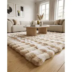 GENERICO - Alfombra Mullida De Peluche Sintético 120x180cm