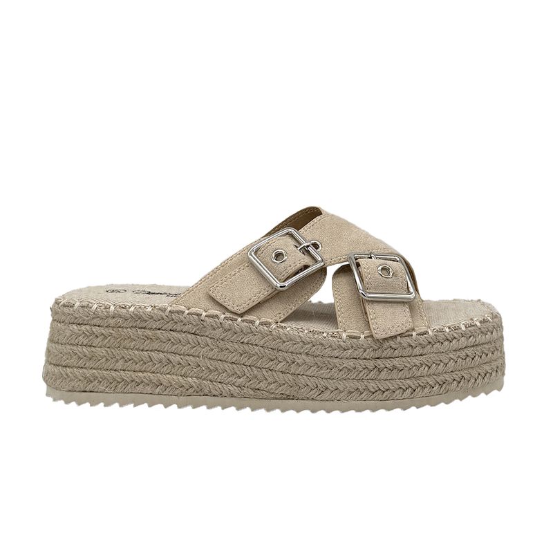 DINASTELLA - Sandalia para mujer Beige Danicolle