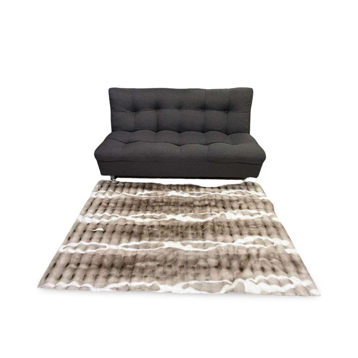 GENERICO - ALFOMBRAS SUAVE ESTILO PIEL DE CONEJO  CAFE OSCURO