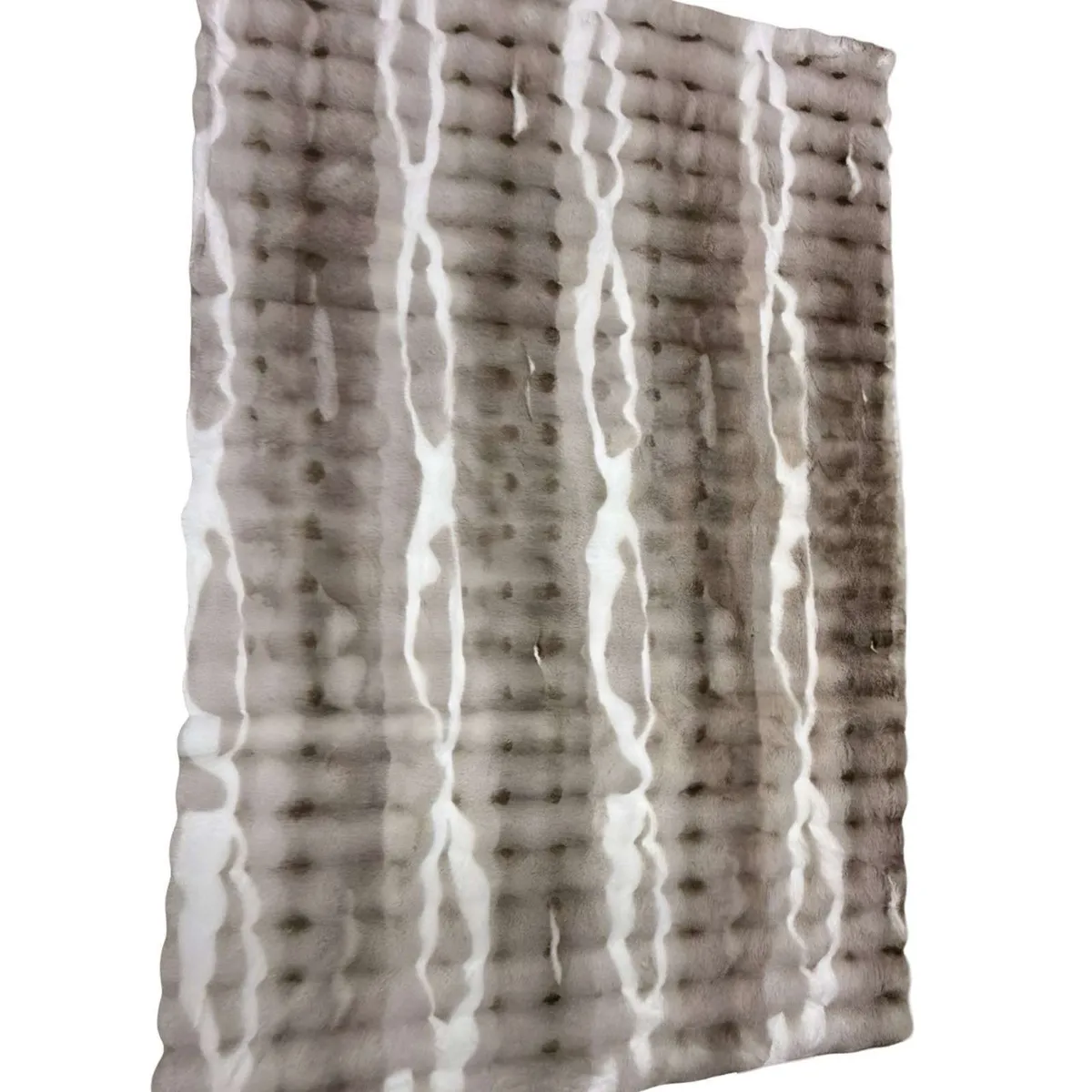 GENERICO - ALFOMBRAS SUAVE ESTILO PIEL DE CONEJO  CAFE OSCURO