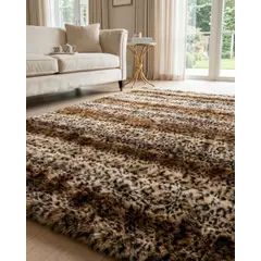 GENERICO - Alfombra Mullida De Peluche Sintético 120x180cm